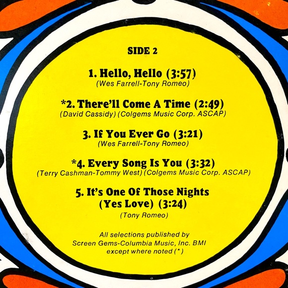 THE PARTRIDGE FAMILY SHOPPING BAG VINTAGE 1972 VINYL GROOVY RECORD BELL RECORDS - Picture 9 of 12